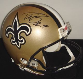 Drew Brees signed New Orleans Saints full size helmet Super Bowl