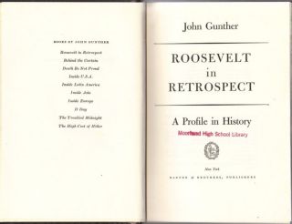  1950 Roosevelt in Retrospect Profile in History
