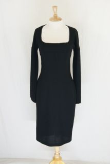 Dolce and Gabbana Black Fitted Body Sheath Dress Size 28 42 8 DT530RN
