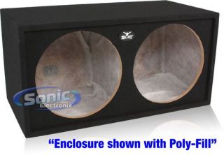 Absolute Dual 15 SEALED Sub Woofers Enclosure Subwoofer Box 5 0 Cubic