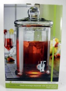 Stylesetter Glass Beverage Dispenser 169 Ounce Everyday Basics Norfolk