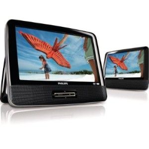 Philips PD9012 Dual Screen Mobile Portable DVD Player 9 In