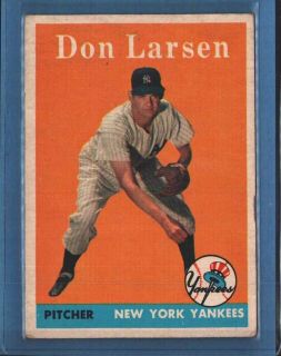  1958 Topps 161 Don Larsen VG EX 58