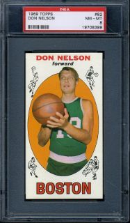1969 Topps 82 Don Nelson PSA 8 Celtics 5498