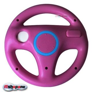 New Steering Wheel for Wii Mario Kart Racing Game Pink