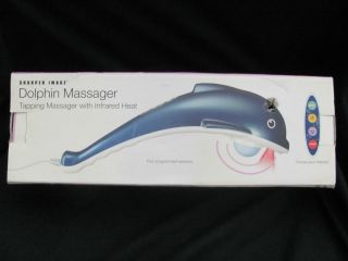 NEW SHARPER IMAGE DOLPHIN MASSAGER TAPPING MASSAGER WITH INFRARED HEAT