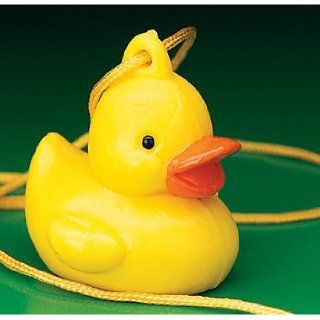 One Dozen (12) Rubber Duck Ducky NECKLACE Baby Shower & Birthday Party