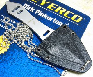 Meyerco Dirk Pinkerton Paramecium Fixed Double Edge Blade Neck Chain