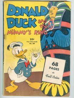 Four Color 29 1943 G VG Donald Duck The Mummys Ring Carl Barks Walt