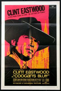 Coogan’s Bluff Clint Eastwood Don Siegel 1968 1 Sheet