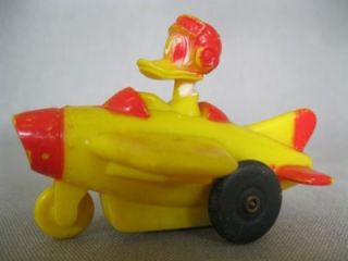 Vintage Donal Duck Friction Airplane Toy Walt Disney Productions Marx