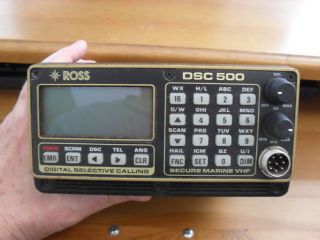 Ross DSC 500 VHF FM Marine Radio $1500 List 100CALL Memory for Repair