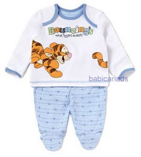 Disney Tigger Baby Boy Pyjamas NB 0 3 6 9 12 18 Months