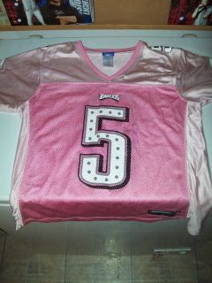 Donovan McNabb Kids Large Pink Jersey 5 Reebok Philadelphia Eagles
