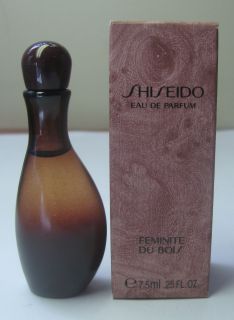 Shiseido FEMINITE DU BOIS Perfume EDP .25oz Mini Full in Box