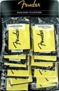 Fender Guitar Polish Cloth Display Card Lot of 12
