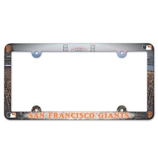san francisco giants plastic license plate frame