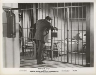 Touch of Evil Orig Still Noir Charlton Heston Janet Leigh Jail Cell