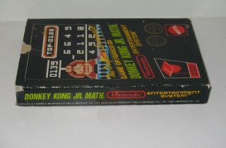Donkey Kong Jr Math CIB Nintendo NES PAL 3 Screw w Hang Tab Complete