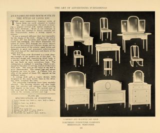 1917 Print Northern Furniture Company Sheboygan Bedroom