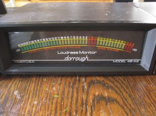 Dorrough 40 A2 Audio Vu Level Average Peak Meters Great