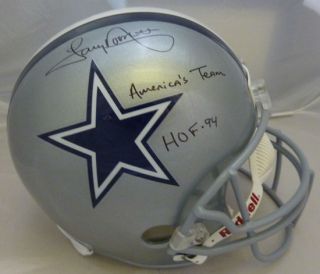Tony Dorsett Autographed Dallas Cowboy Full Size Helmet w HOF America