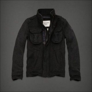 Abercrombie Fitch Dix Range Wool Jacket Dark Grey XL