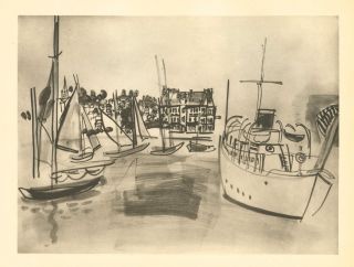  Raoul Dufy "Le Yacht A Deauville"