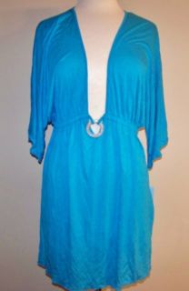  Dotti Turquoise Swimwear Cover Up L NWT $50