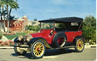 1915 Stevens Duryea Vintage Auto Car Snow Co Ford Colton CA 1958 Adv