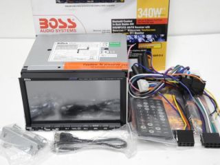Boss BV9560B 7 Inch DVD//CD Double DIN Bluetooth Car Receiver NICE