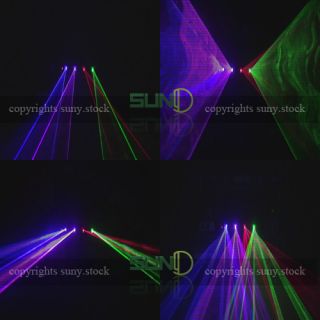  Blue Violet Red Green BVRG Laser Stage Lighting DJ Party Light