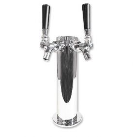 Enlarge D4743DT Chrome Plated Metal Dual Faucet Draft Beer Tower   3