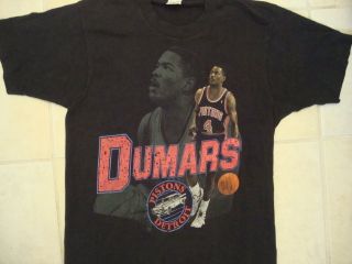 Vintage NBA Detroit Pistons Joe Dumars T Shirt L M