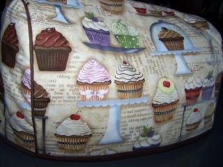 Cupcake Recipes Quilted Fabric Cover 2 Slice Toaster New