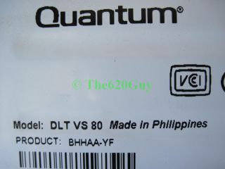 Quantum DLT vs 80 Bhhaa YF LVD SCSI 40 80GB Internal Tape Drive VS80