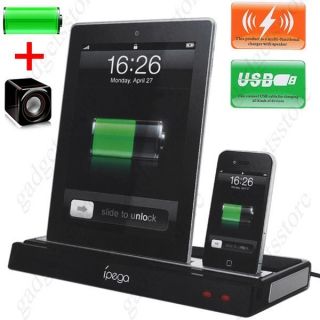 DOCKING STATION AND SPEAKERS CRADLE FOR ON APPLE IPHONE 3 3GS 4 4S