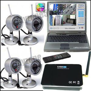 Wireless 4 Night Vision Camera Home Security System DVR
