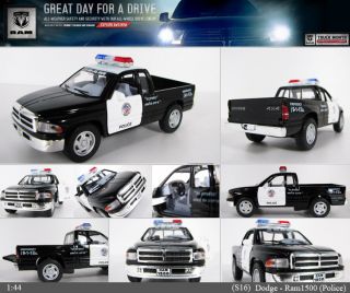Dodge Ram Police 144, 5 Diecast Mini Cars Toys Kinsmart KT5018P No