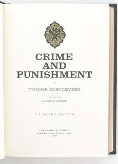 Crime and Punishment Dostoevsky Classic Russian Novel Book