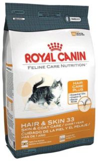 Royal Canin Dry Cat Food, Hair & Skin 33 Formula, 15 Pound Bag