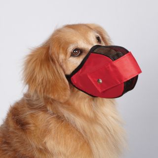 Mesh Fabric Dog Muzzle All Sizes Grooming No Bite Flexible Soft Sided