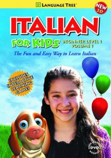  Beginner Level I Vol. 1   Italian Learning 3D DVD For Children Tree