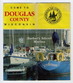 Douglas County & Superior Wisconsin Brochure with Maps Snowmobile