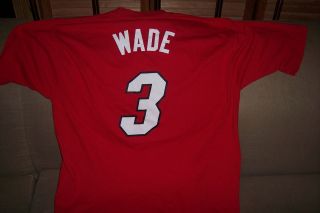 Dwayne Wade Miami Heat Basketball Jersey Shirt Size Large