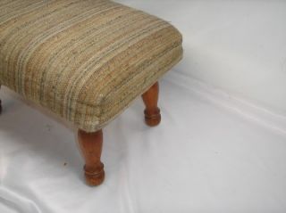Old Vtg Dyer Woodturning 4 Leg Footstool Ottoman Furniture Houston