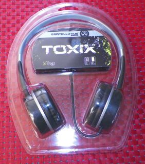 iFrogz Ear Pollution Toxix Headphones Silver Black
