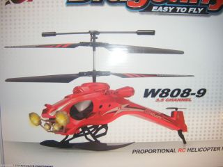 NEW RC HELICOPTER DRAGONFLY W808 9 3 5 CH EASY 2 FLY CHRISTMAS TOY