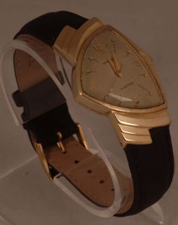 Vintage Hamilton Electric Ventura 500 14k Solid Gold Mens Wristwatch