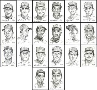 1969 New York Mets Portfolio of Stars 20 Set by The Daily News Artist
